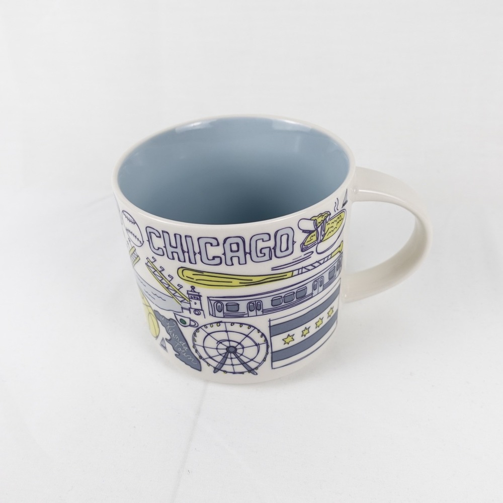 Starbucks Been There Series Across the Globe Chicago Illinois 14 oz Coffee Mug